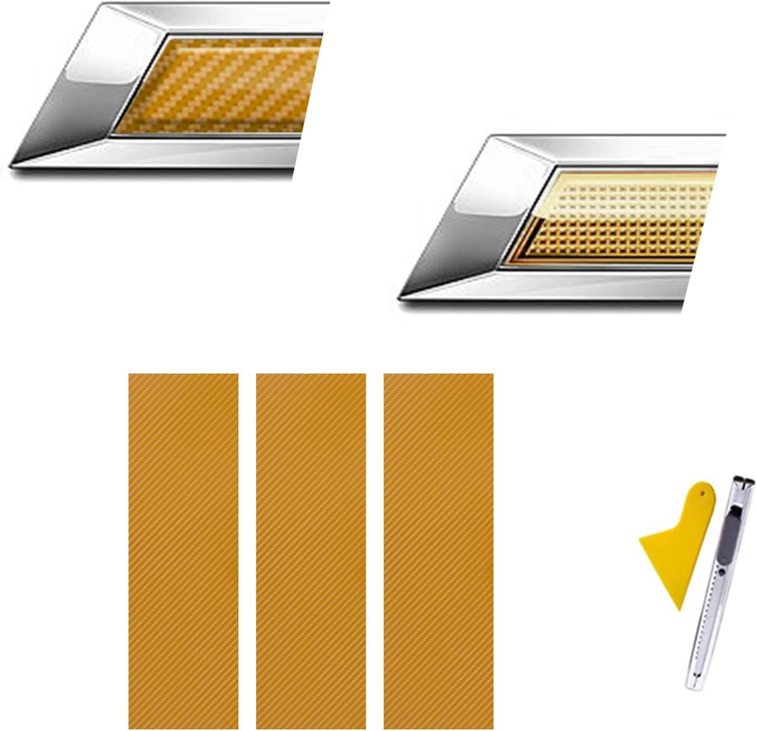 Compatible with Bowtie Logo Wrap Stickers Cut-Your-Own Emblem Overlay DIY Decals