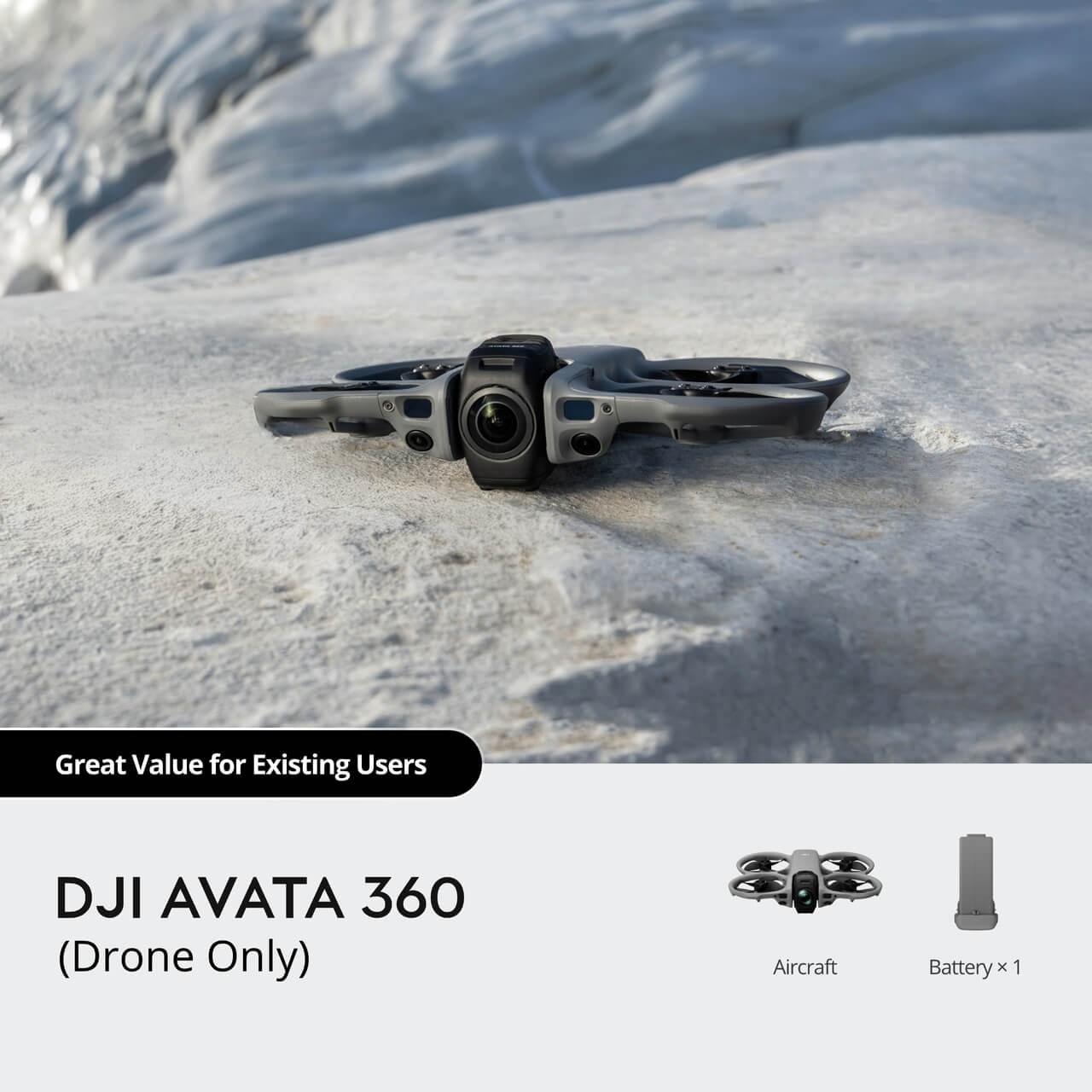 Avata 360 Drone Only – 8K 360 Camera, No Controller