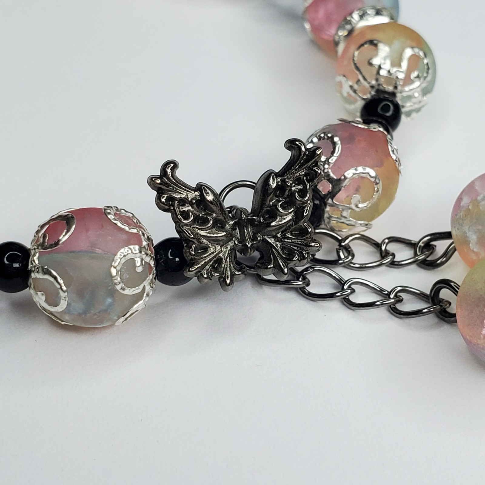 Hand crafted artisan unique gemstone bracelet
