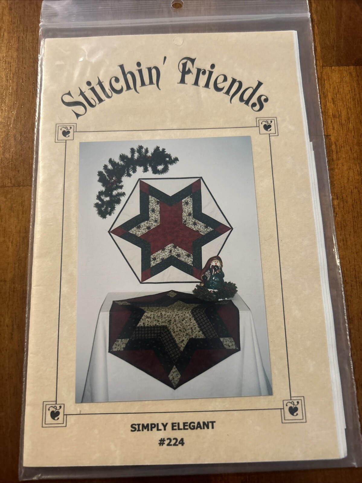 Simply Elegant Tree Skirt/Tablemat Pattern Stitchin Friends #224 Christmas New