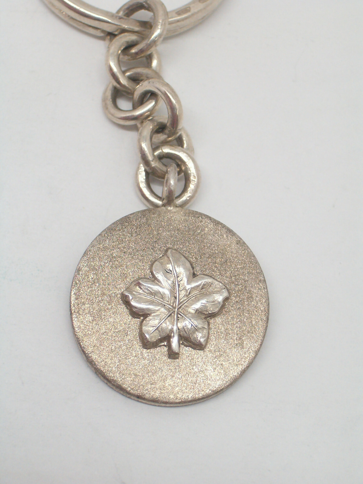 925 Silver Keychain with EDERA Leaf Lucky Charm - Lucky -