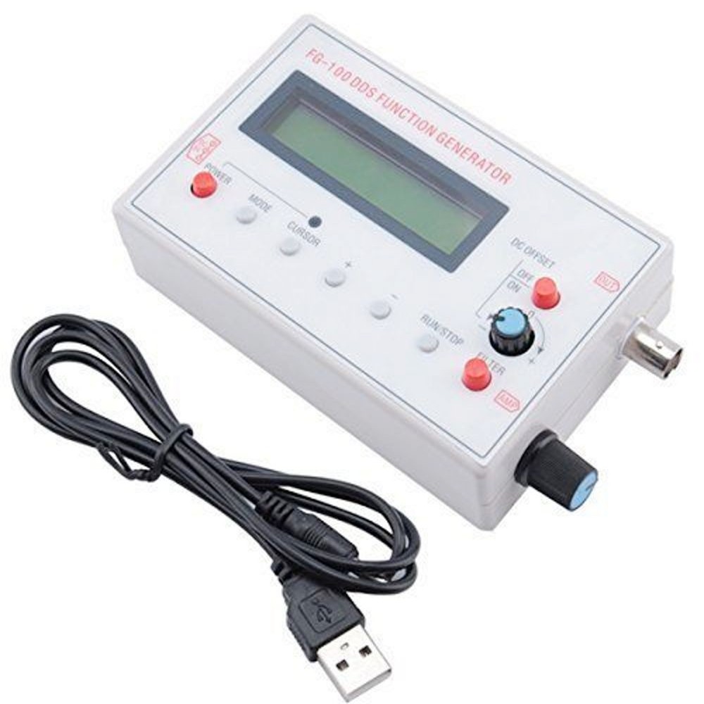 FG-100 DDS Function Signal Generator Sine Triangle Square Wave Frequency 500KHz