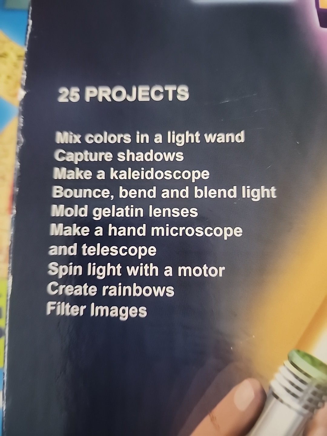 ScienceWiz LIGHT 25 Projects Kids Educational Science Book & Activity Kit (PT2)