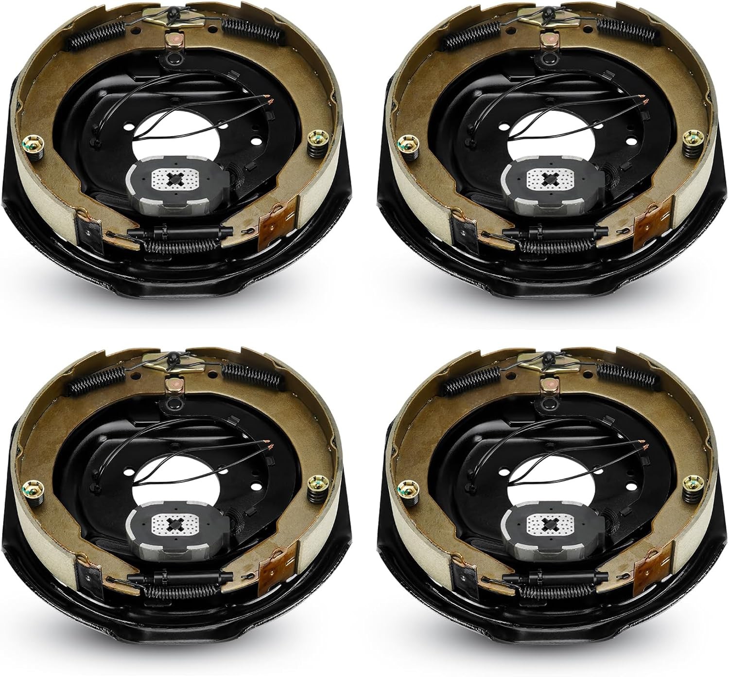 12" Trailer Electric Brakes 2 Pair Assembly, 5200-7000lb Axles 2 Left & 2 Right