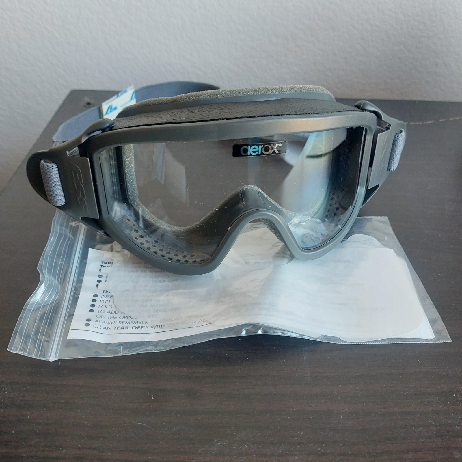 Aerox Aviation Smoke Goggles ESS With Tear Offs Preowned Used