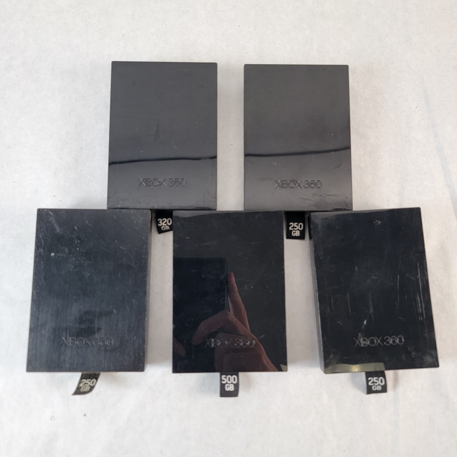 Microsoft Xbox 360 S Slim Hard Drive 320 500 250GB M 1451 Lot of 5 Not Working