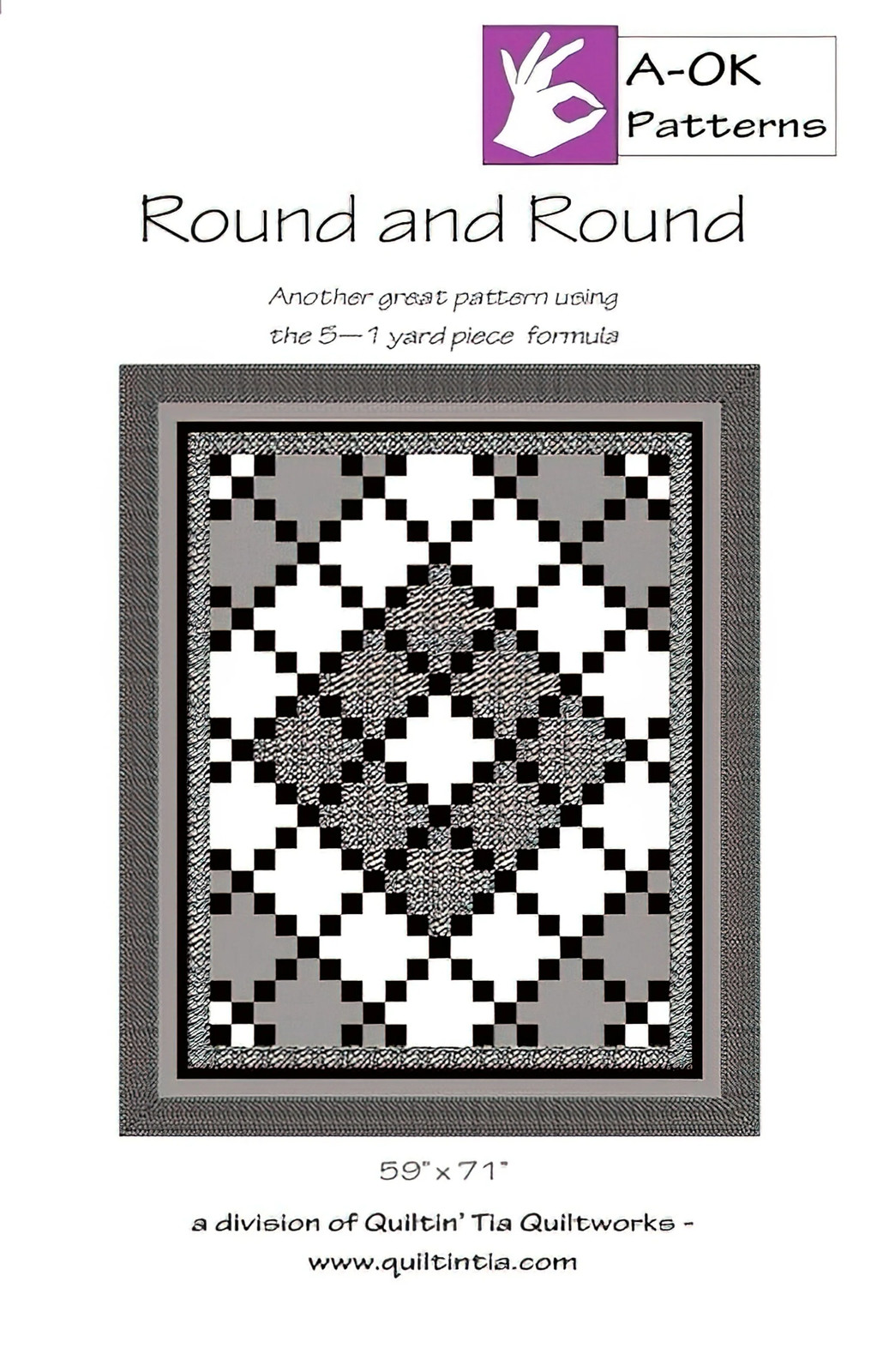 Round and Round A OK 5 Yard Pattern by Quiltin' Tia Quiltworks
