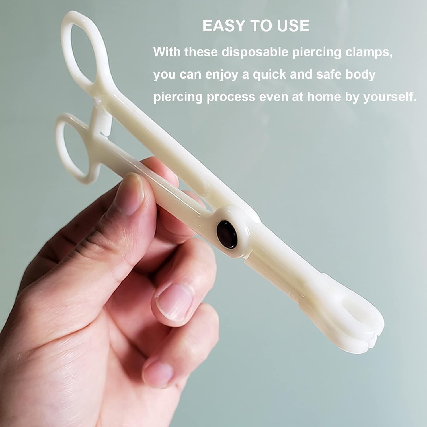 Piercing Clamps - 10Pcs Piercing Forceps Triangle Slotted Disposable Piercing...