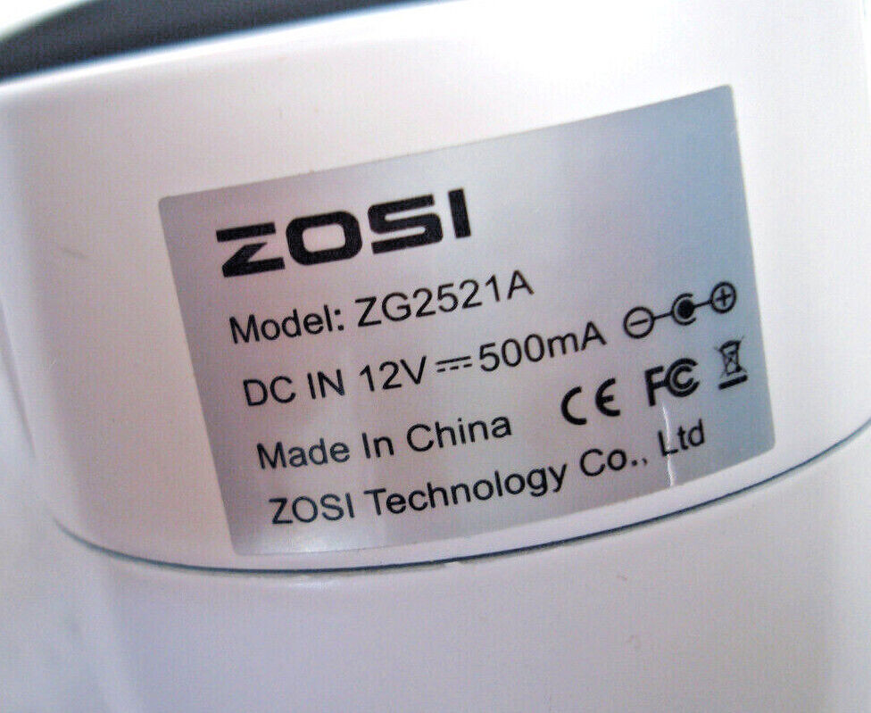 Zosi ZG2521A Security Camera with Night Vision