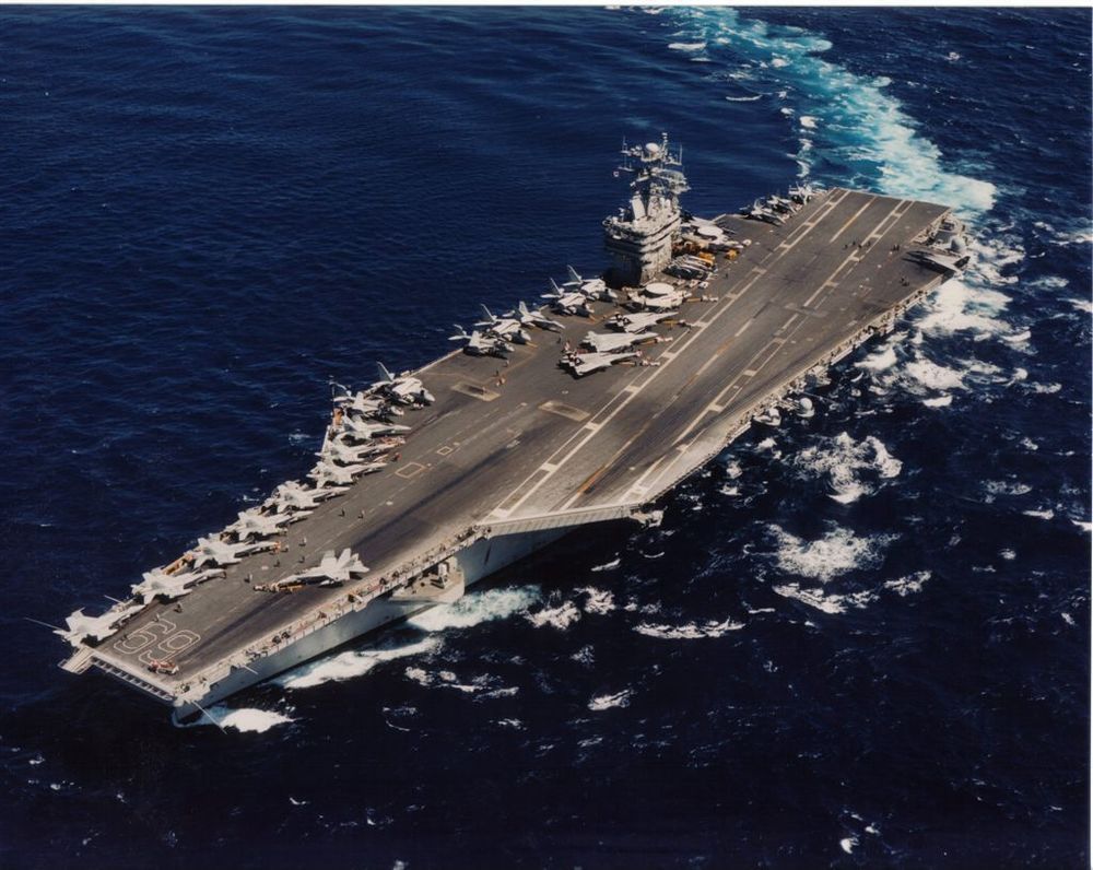 USS EISENHOWER 8X10 PHOTO CVN-69 NAVY US USA MILITARY NUCLEAR AIRCRAFT CARRIER