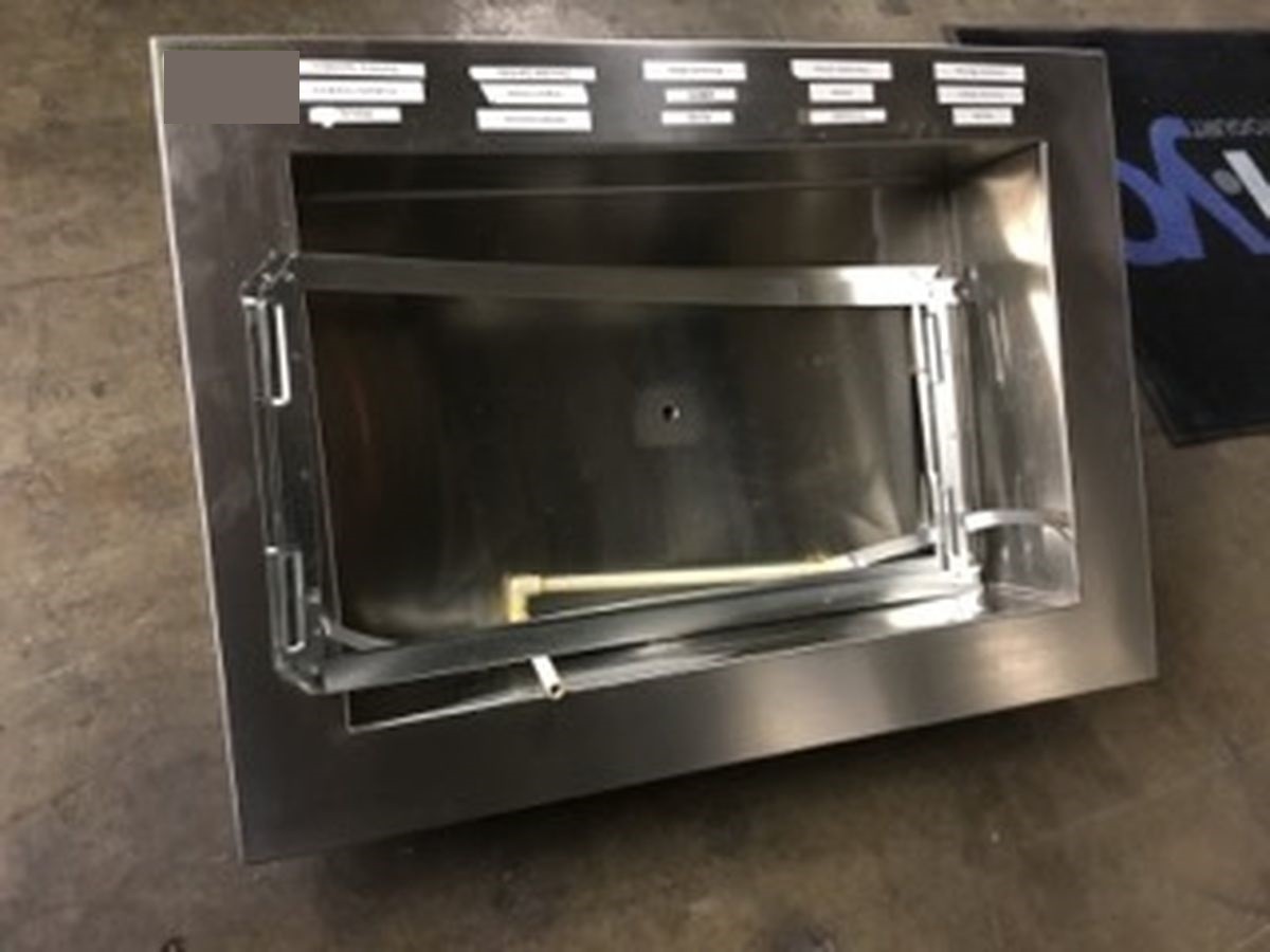 STAINLESS STEEL ICE CREAM TOPPING WELL 39 1/2" X 28" X 8 1/2" - NEED THIS SOLD -