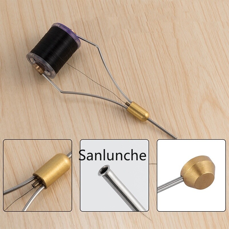 Fly Tying Bobbin Holder Brass Fly Fishing Flies Baits Hook Making Tools