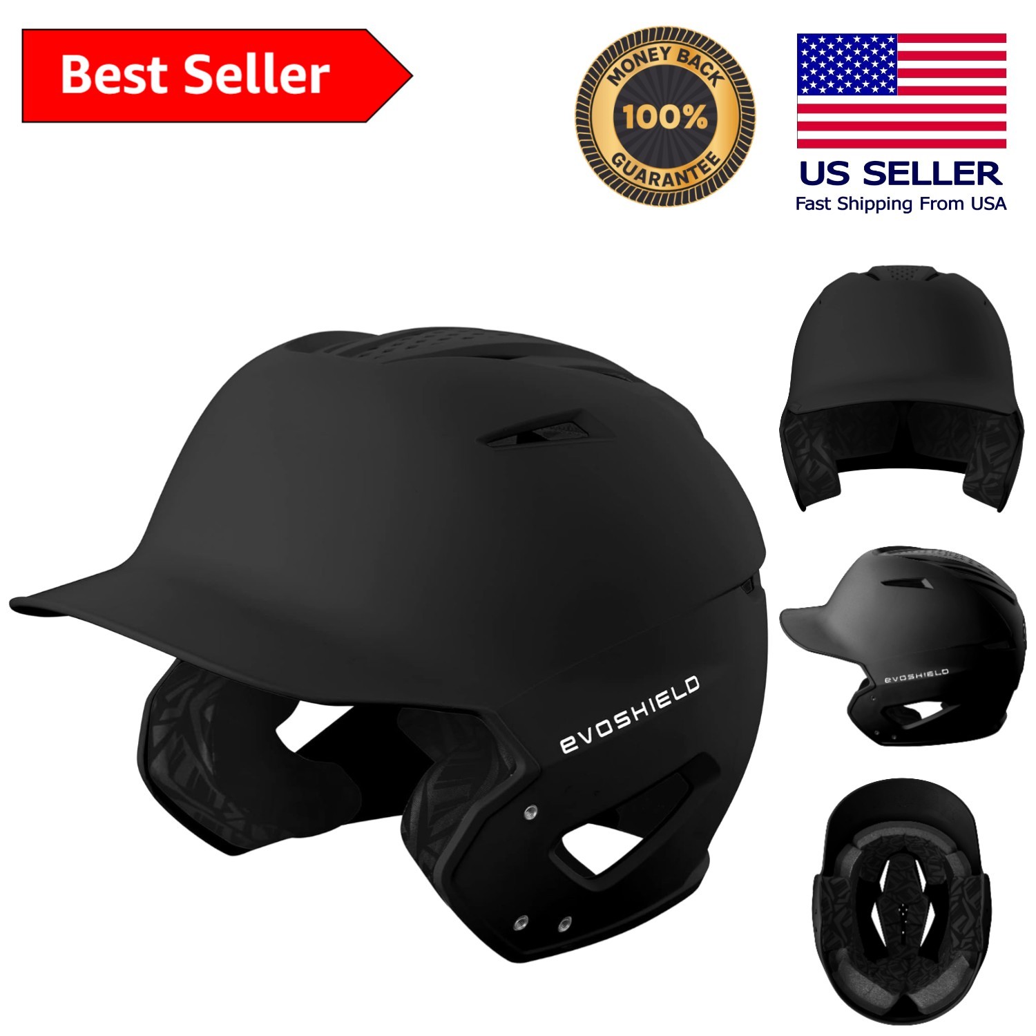 Adult XVT 2.0 Matte Batting Helmet - Superior Comfort & Protection in M/L Size