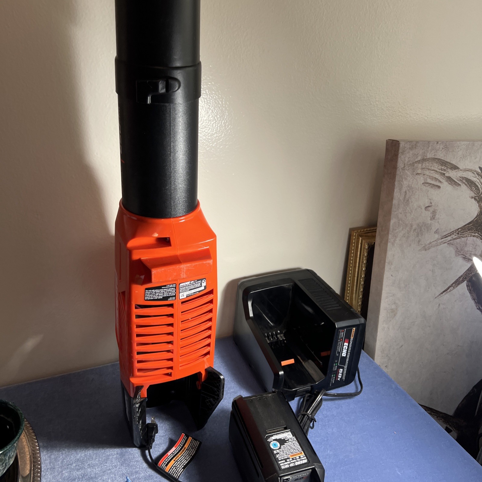 ECHO Leaf Blower, 58V 2AH, with Battery and Charger