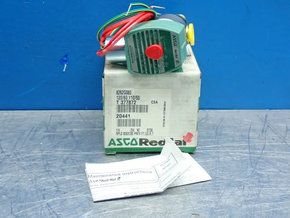 ASCO 8262G080 SOLENOID VALVE UNIT 10251700611