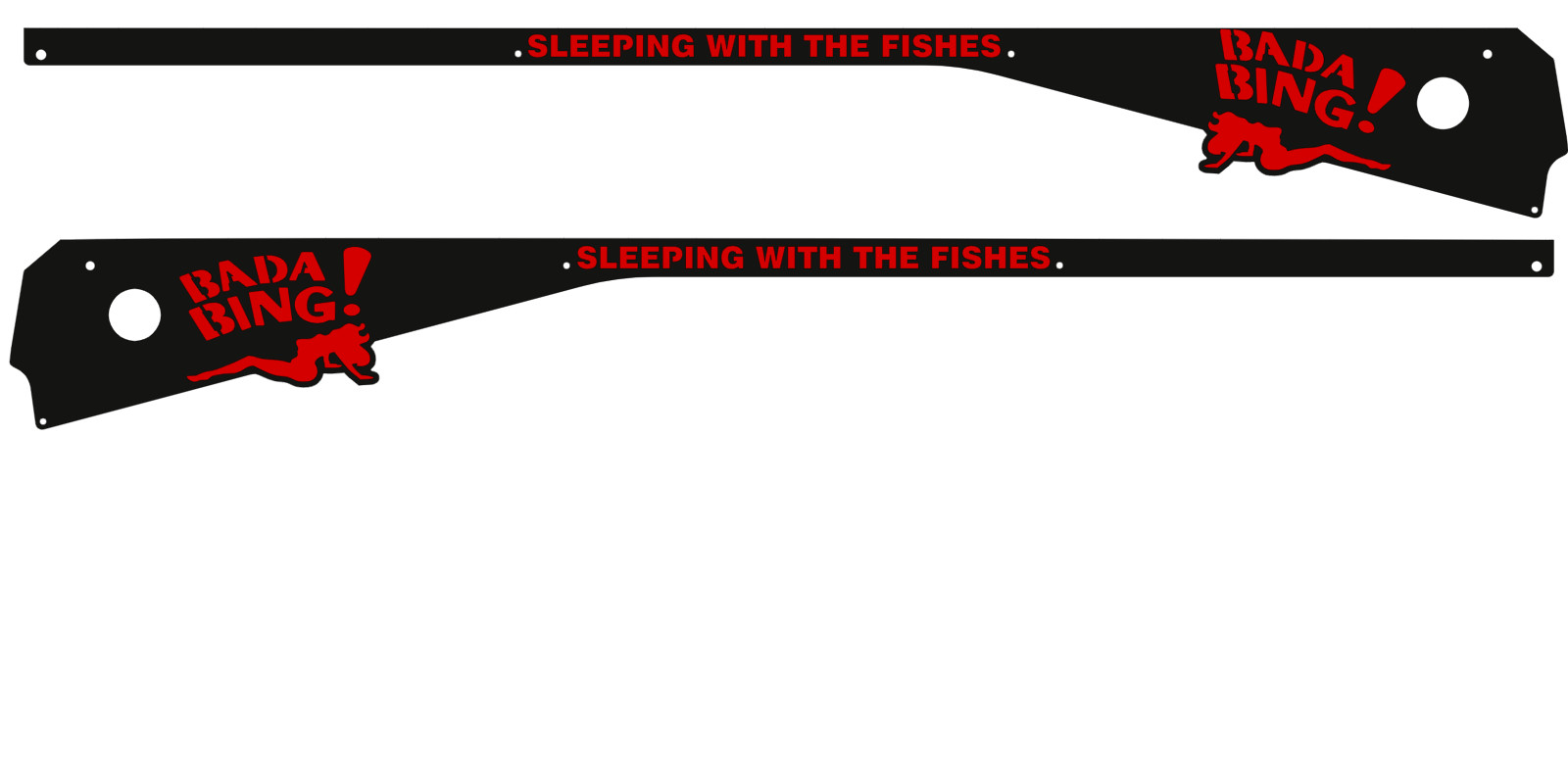 The Sopranos Pinball Side Rails Armor (stern) mod 2299