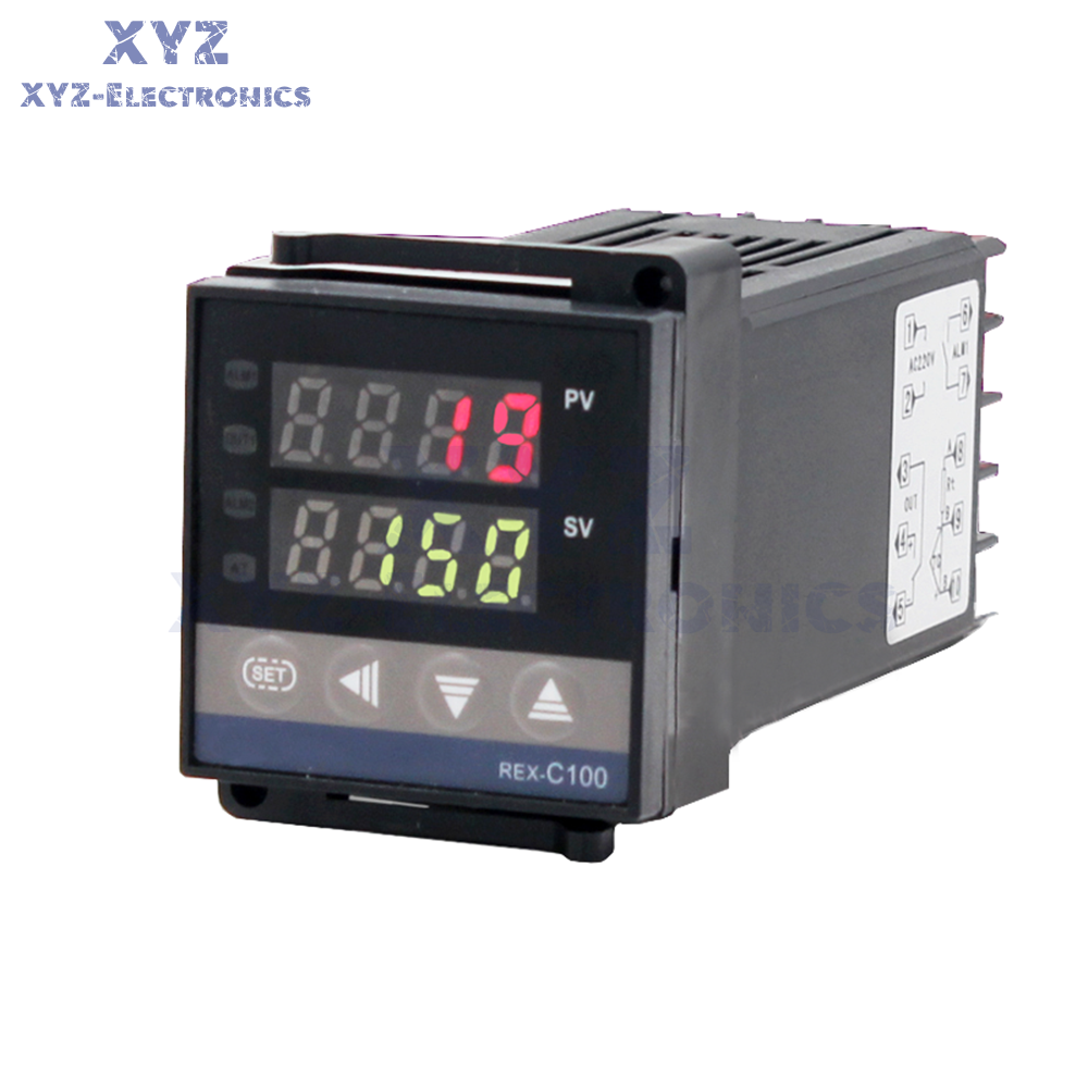 REX-C100 Relay Solid-state SSR Temperature Controller Thermostat K-Type Input