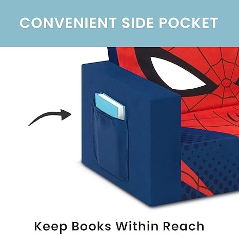 Flip Out Kids Sofa Spiderman Design