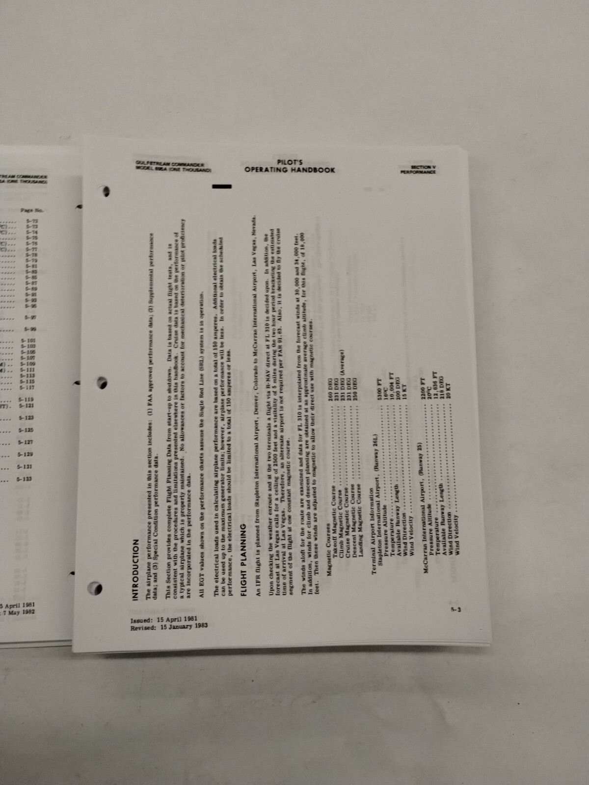 Aero Commander Jetprop Model 695A (1000) Pilots Operating Handbook & Supplements