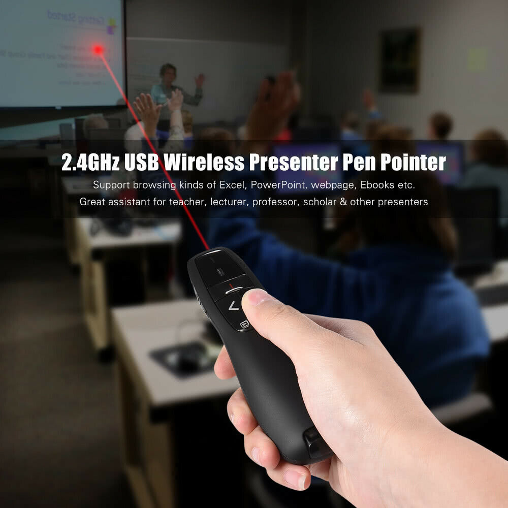 Power point Presentation Remote Wireless USB PPT Presenter Laser Pointer Clicker