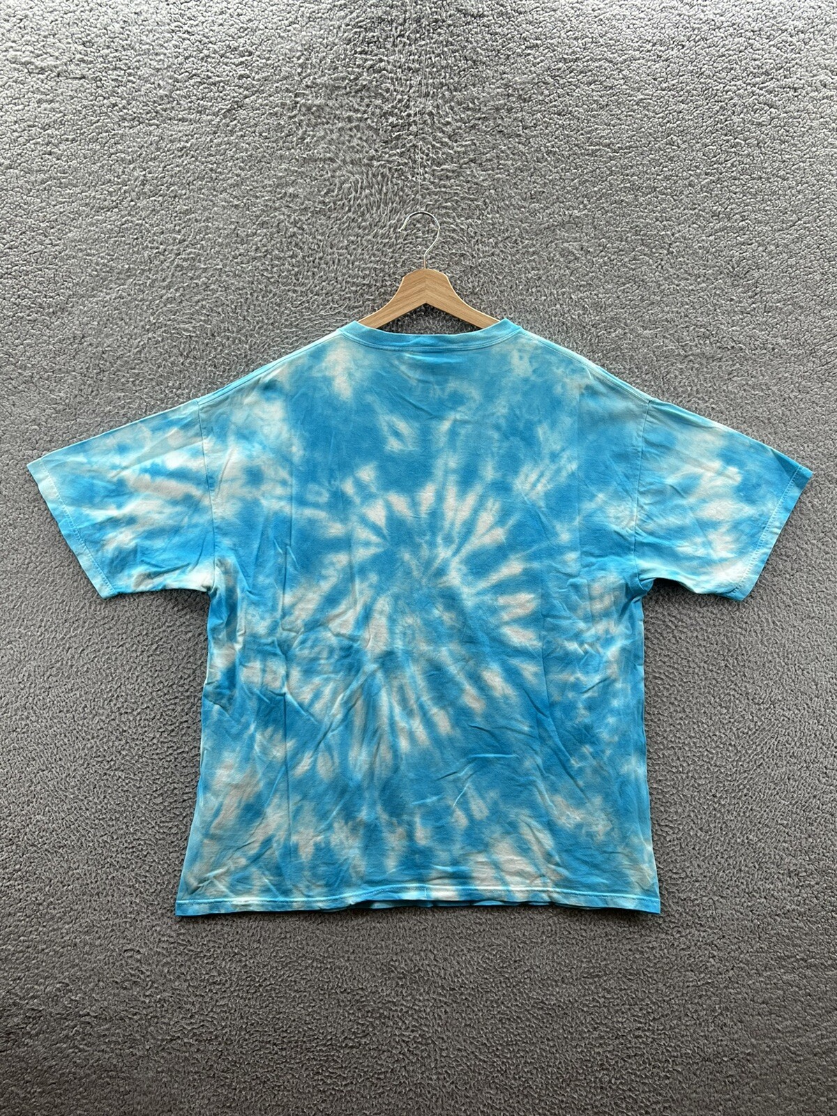 Oneita Vintage Grateful Dead David Lundquist Eagle Eye Studios Blue Tie Dye Tee