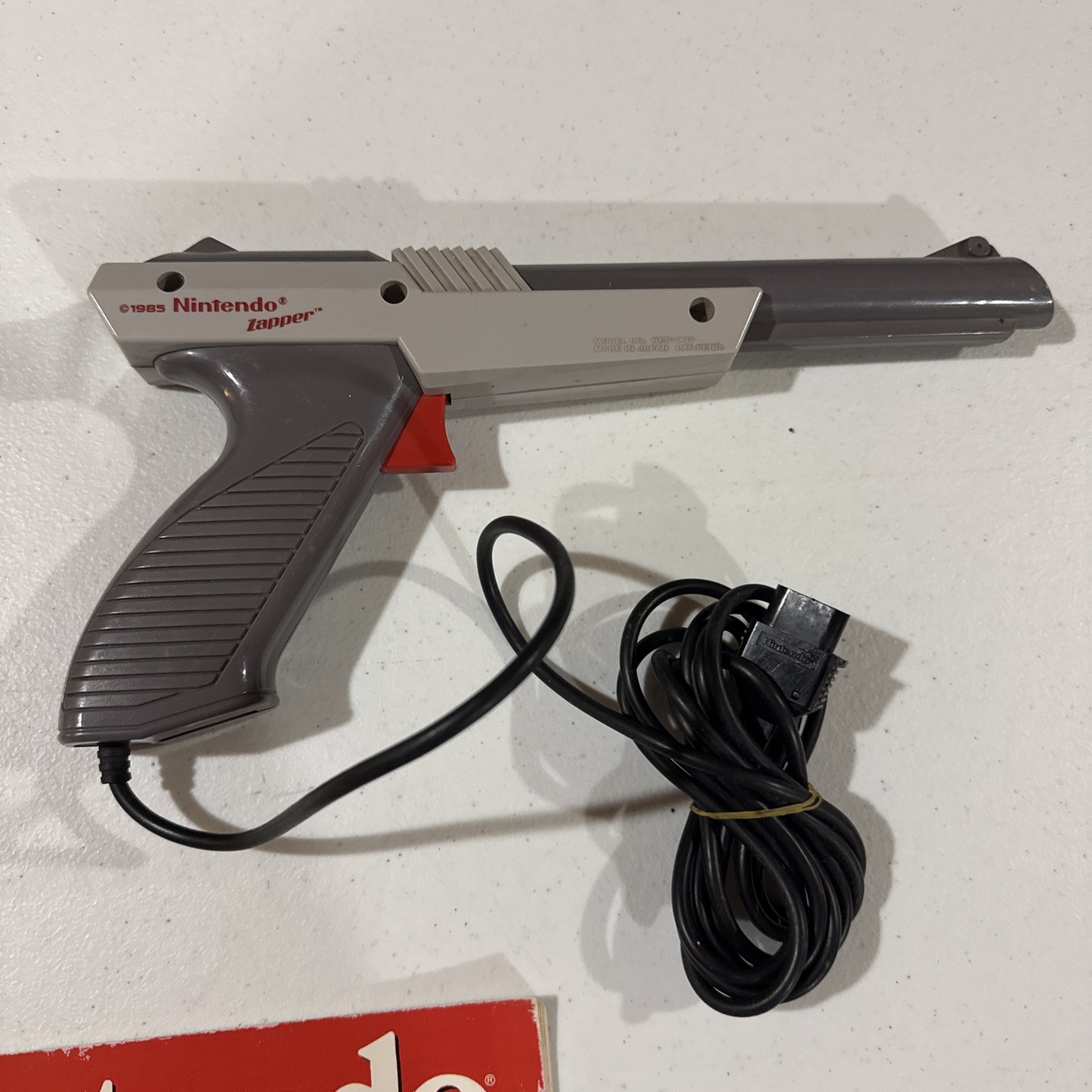 NES Nintendo Controller/ Zapper And Strategy Guide.