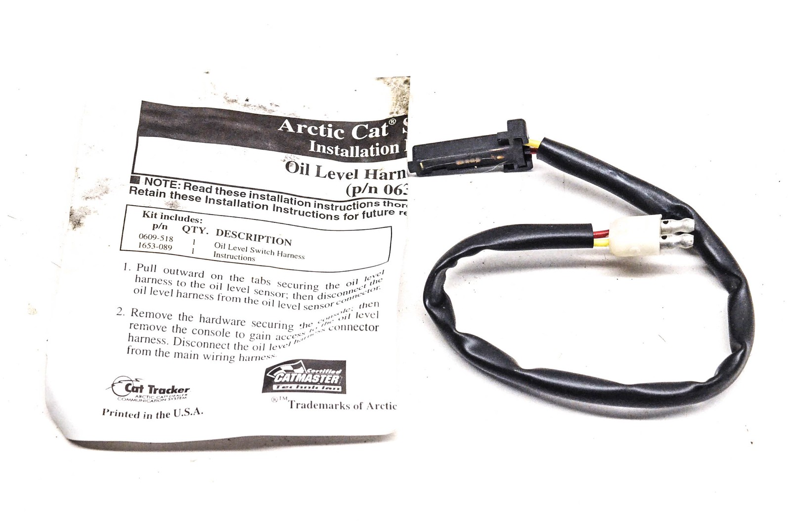 New OEM Arctic Cat 0637-205 Oil Level Harness Kit NOS