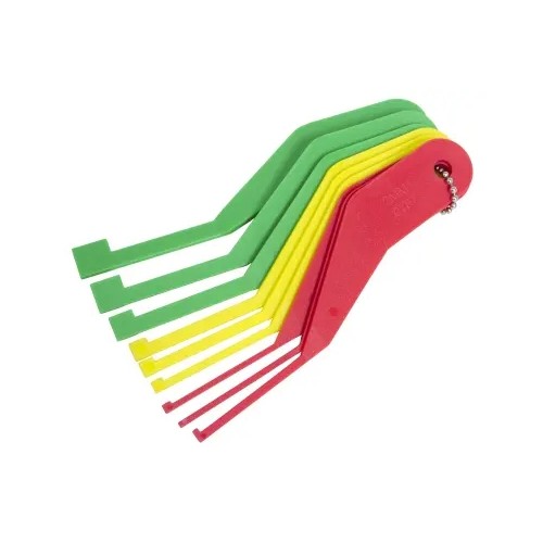 Lisle 81850 Combination Brake Lining Thickness Gauge Set, 9-Piece Brake Pad