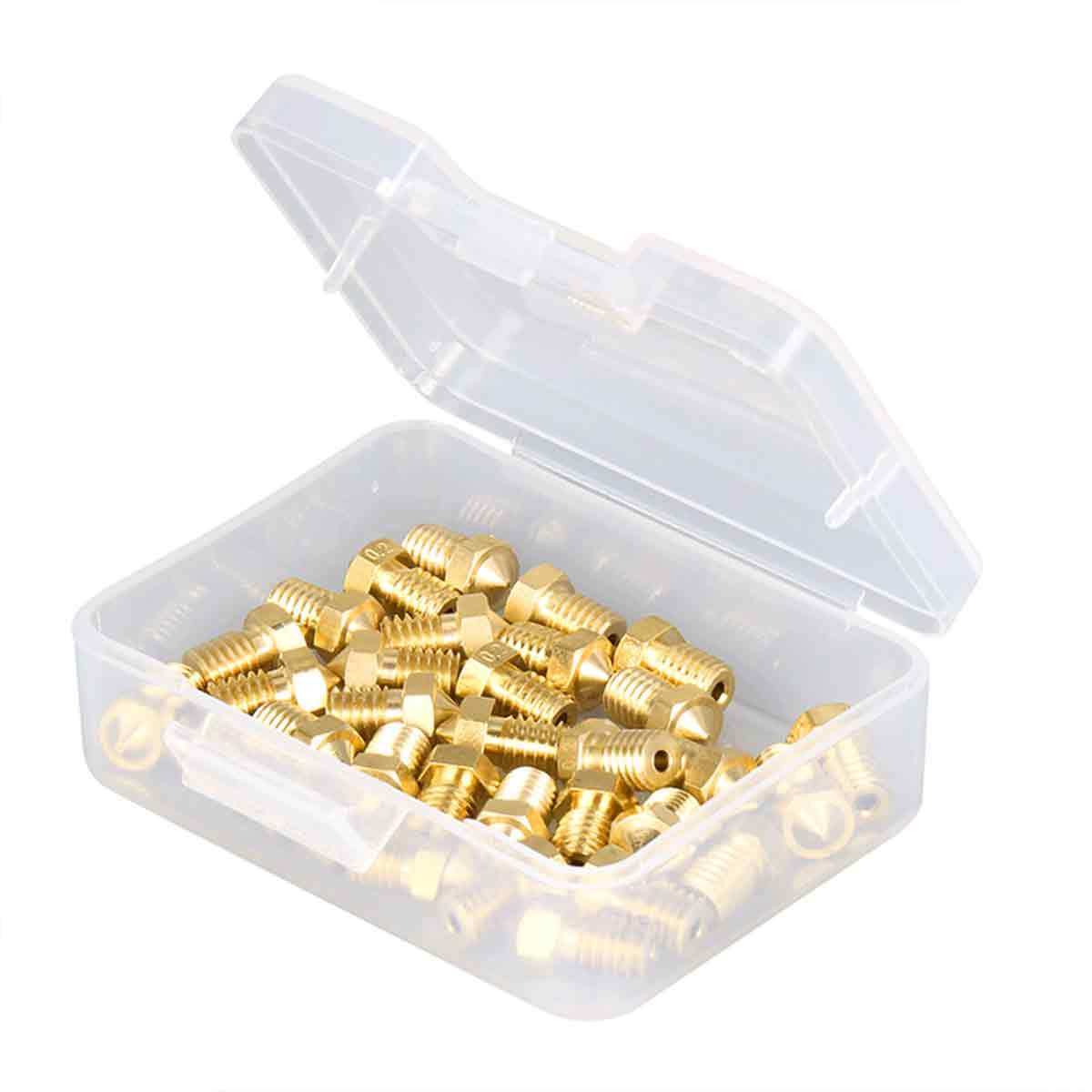 3D Printer Brass Nozzle M6 Thread 1.75mm 3mm Filament for Hotend Extruder
