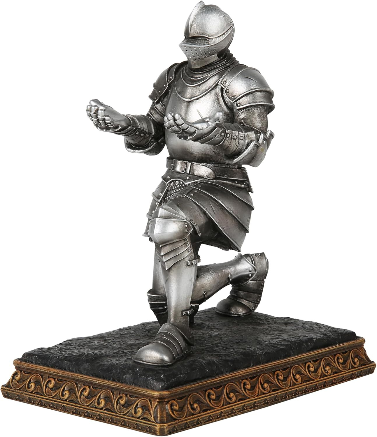 Knight Pen Holder - 7 Inch Cool Pen Holder Office Desk Accessories, Hand Painted
