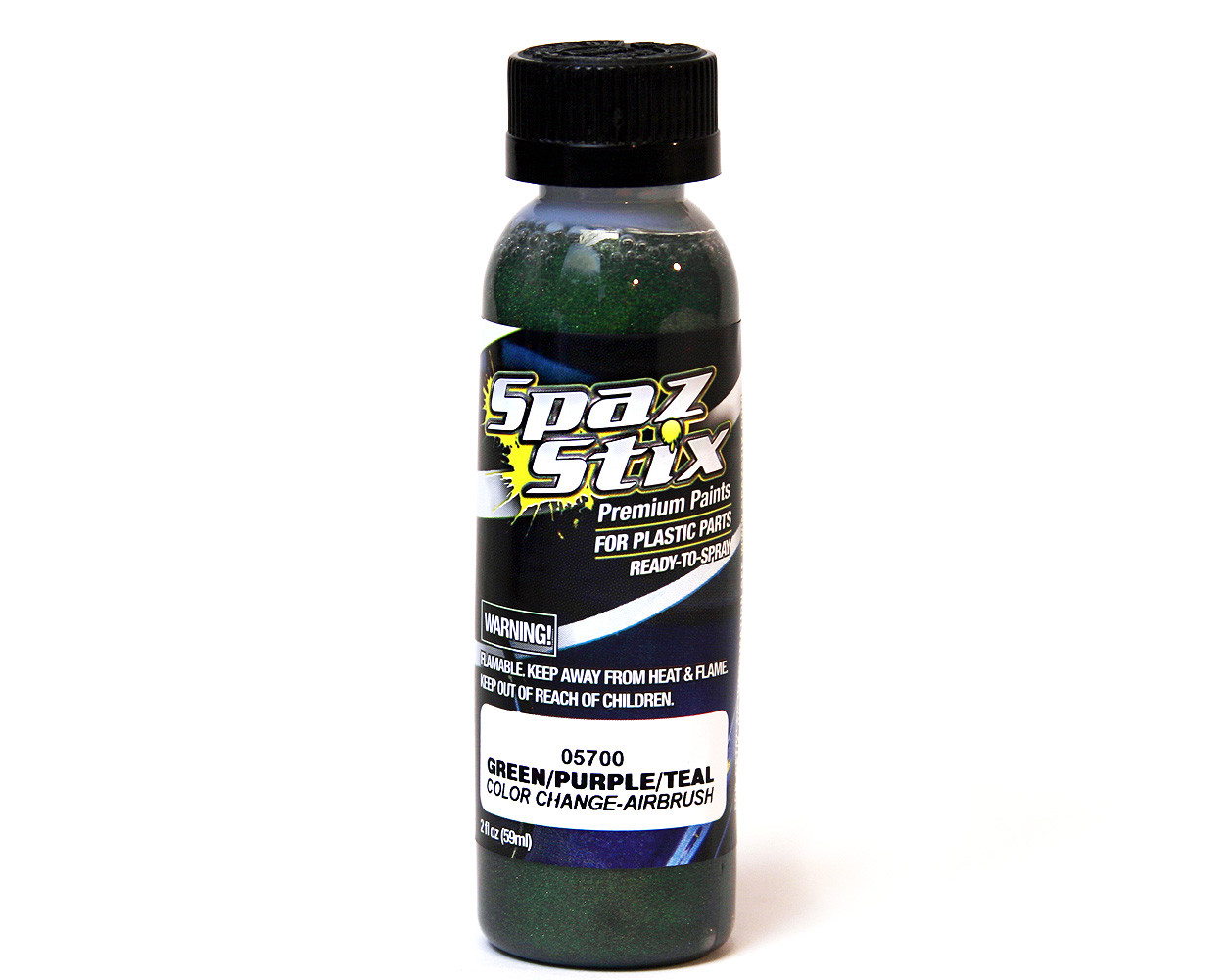 SPAZ STIX GREEN PURPLE TEAL COLOR CHANGING AIRBRUSH PAINT 2 OZ SZX05700 RC