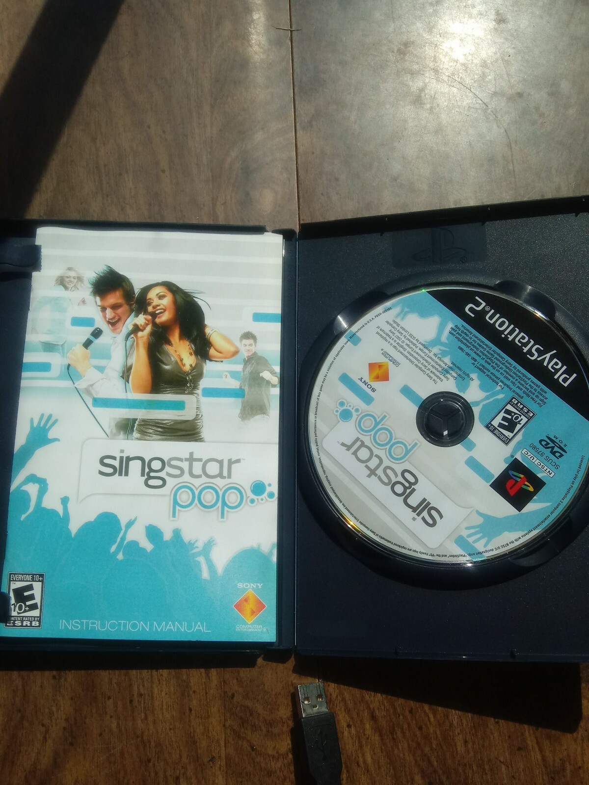 PLAYSTATION 2 PS2 SINGSTAR POP 2 MICROPHONES MICS USB CONVERTER BUNDLE