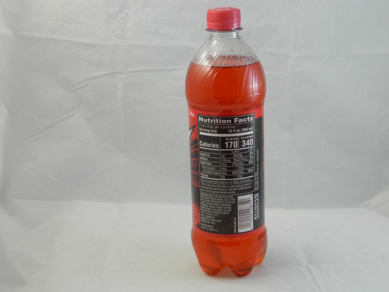 Mountain Dew Code Red Full 24 Oz Bottle 24oz Brand New MTN Discontinued Label