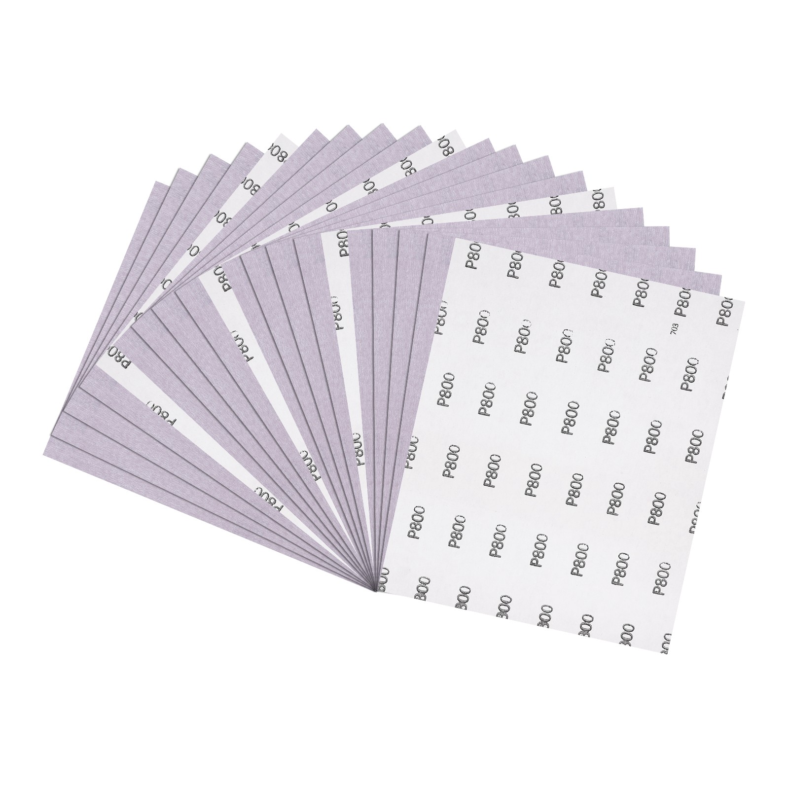 20pcs Sand Papers - [9 x 11 Inch x 800 Grits] Alumina Sandpaper Sheets Purple
