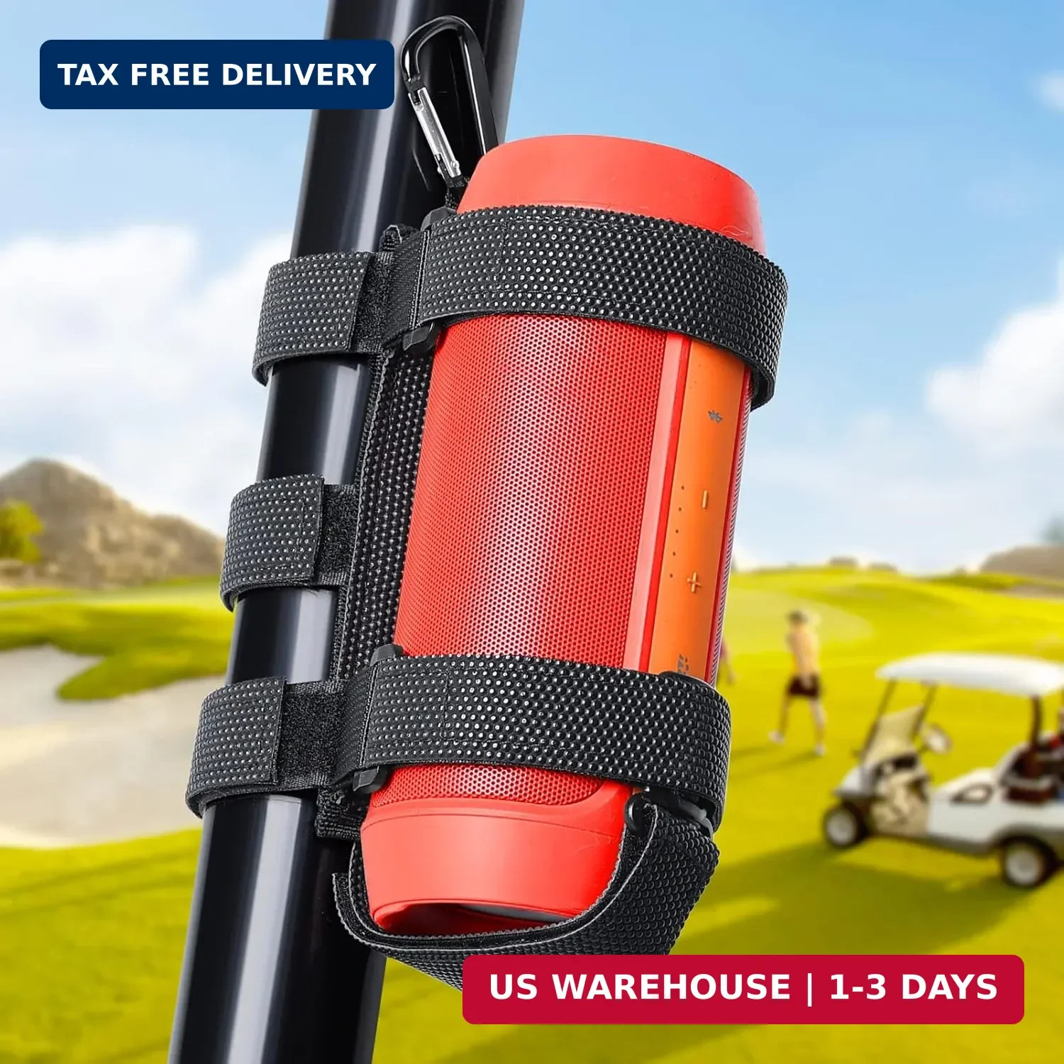 Portable Speaker Mount, Waterproof Speaker Strap for Bluetooth Wireles