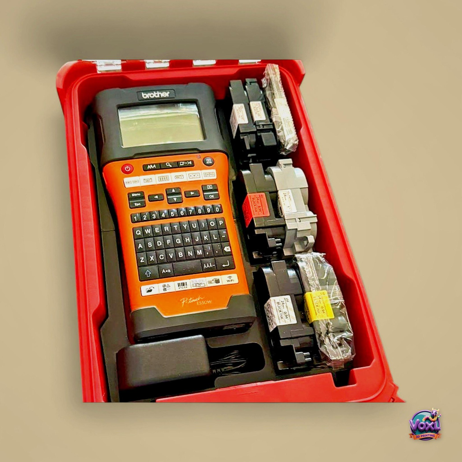 3D Printed Packout Insert For Brother E550W Label Maker – PETG Tool Organizer