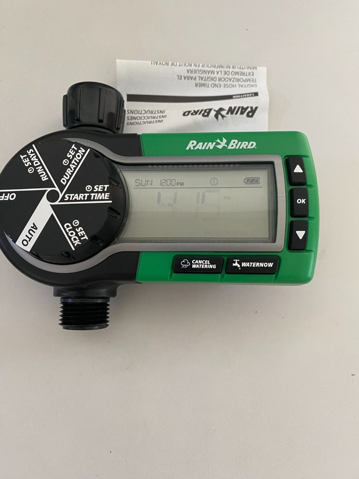 Rain Bird 1ZEHTMR Easy-to-Program Hose End Sprinkler Timer Digital Automatic Wat