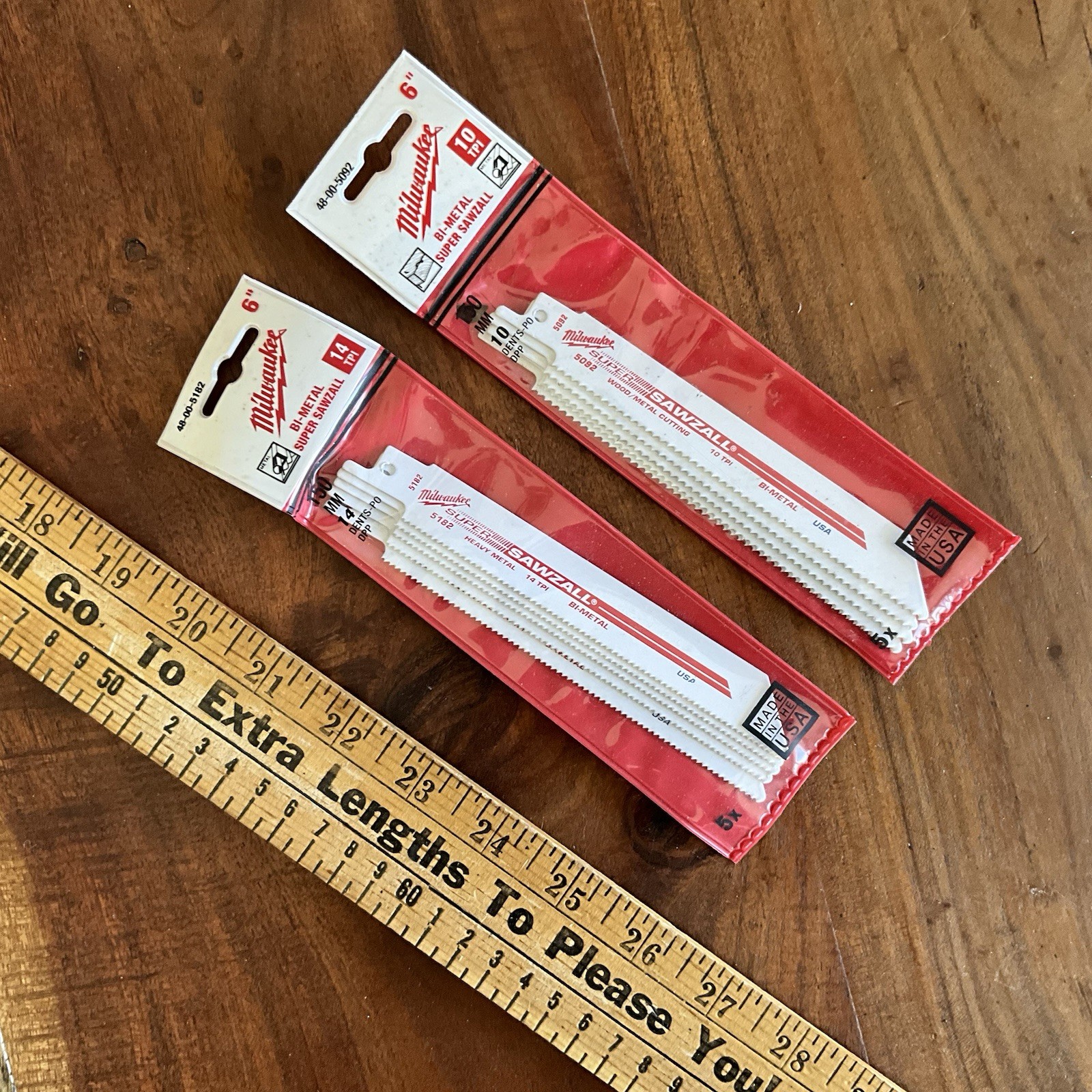 Two 5 Packs of Milwaukee Sawzall Blades 14TPI and 10 TPI Bi-Metal