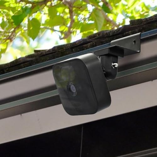 Universal Solar Panel Gutter Mount Compatible with Ring, Arlo, Eufy, Black