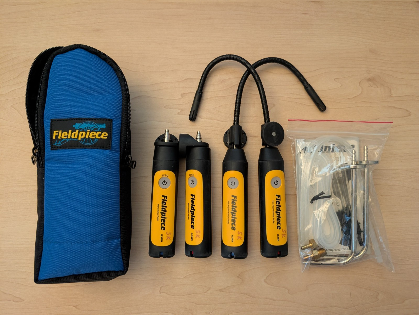 Fieldpiece Job Link Wireless Probe Bundle 2x JL3RH 2x JL3MN HVAC