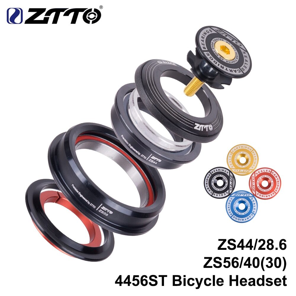 Bicycle MTB Road Bike Headset 44mm 56mm Tapered Straight Tube Fork Universal