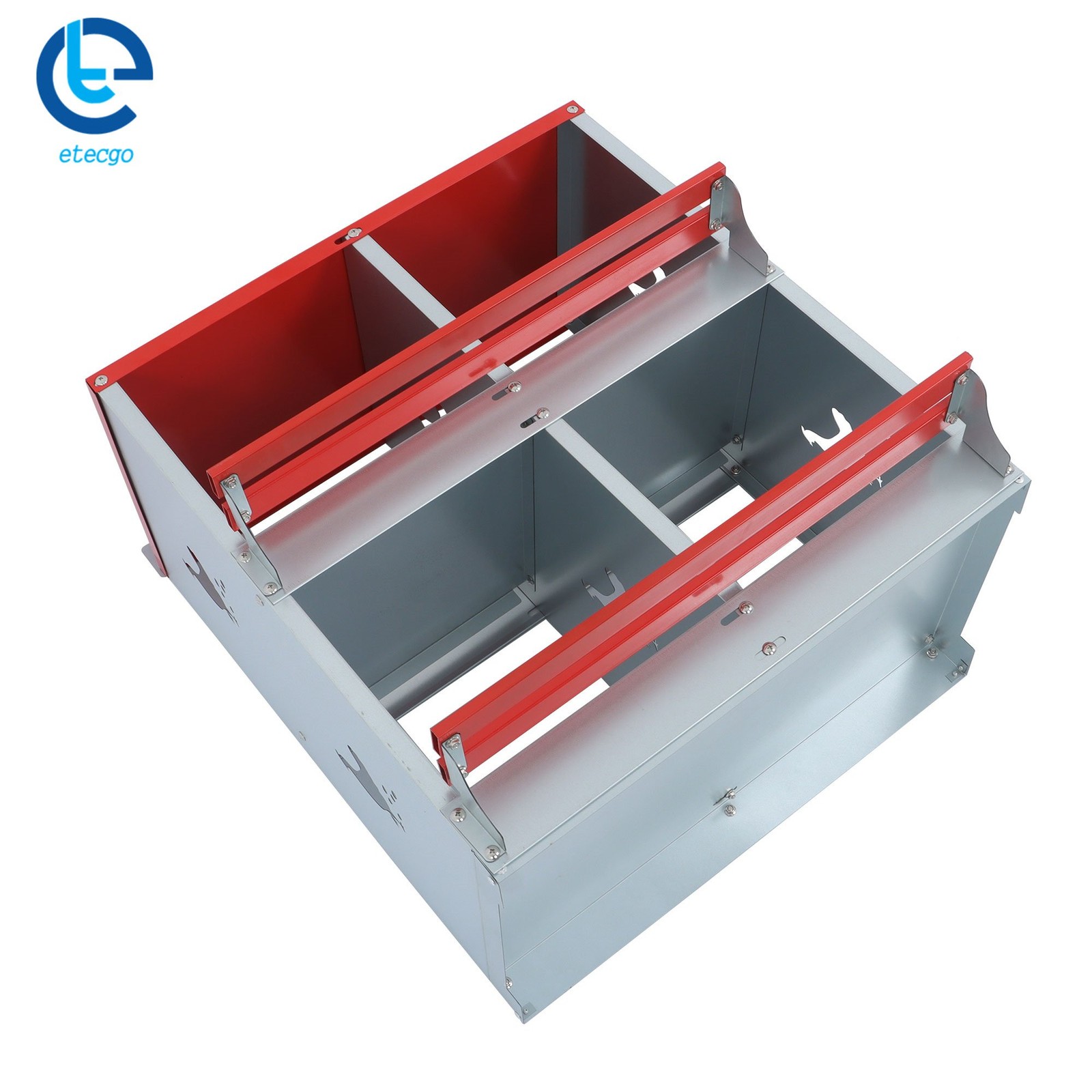 Chicken Nesting Boxes 4 Compartment Metal Poultry Nest Box Wall Mount For Hens