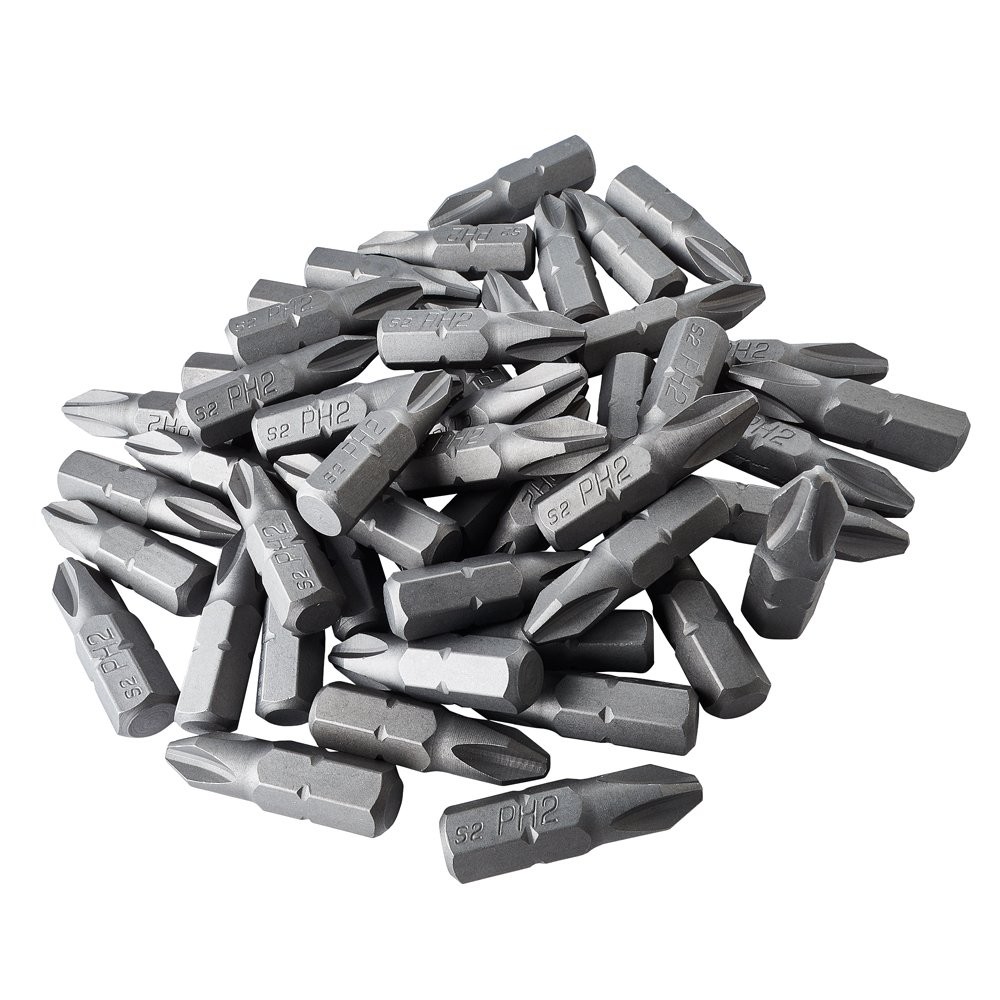 ToolPro 50 Piece Phillips Head Bit Set S2 Steel with Interlocking Storage Box