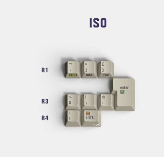 Drop + Buger & HammerWorks CRP C64 Dye-Subbed Keycap Set ISO MDX-35683-7
