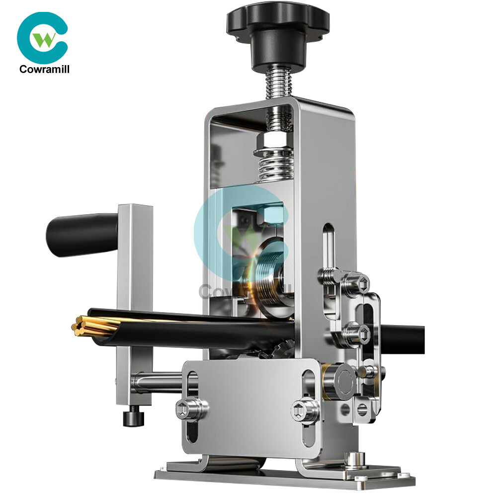 Manual Electric Wire Stripping Machine Cable Stripper Crank Scrap Copper Cutter