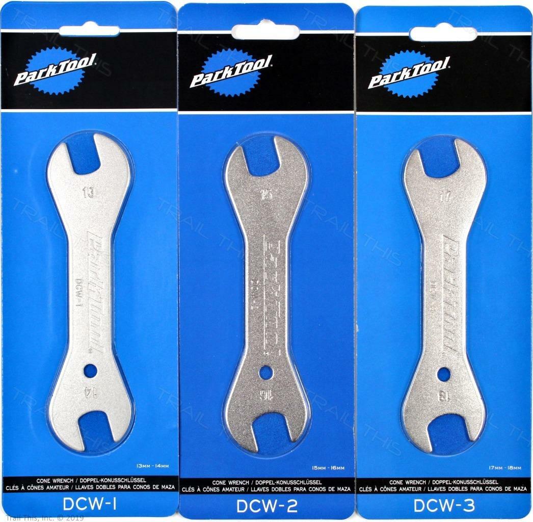 Park Tool DCW-1 DCW-2 DCW-3 1 2 3 Double-Ended Bike Cone Wrench Set 13mm to 18mm