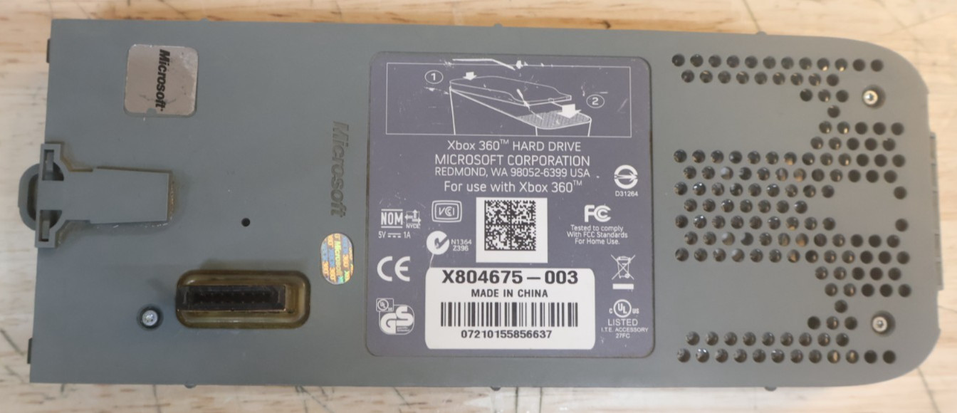 Microsoft Xbox 360 60GB Hard Drive HDD OEM Original Tested & Working Free Ship