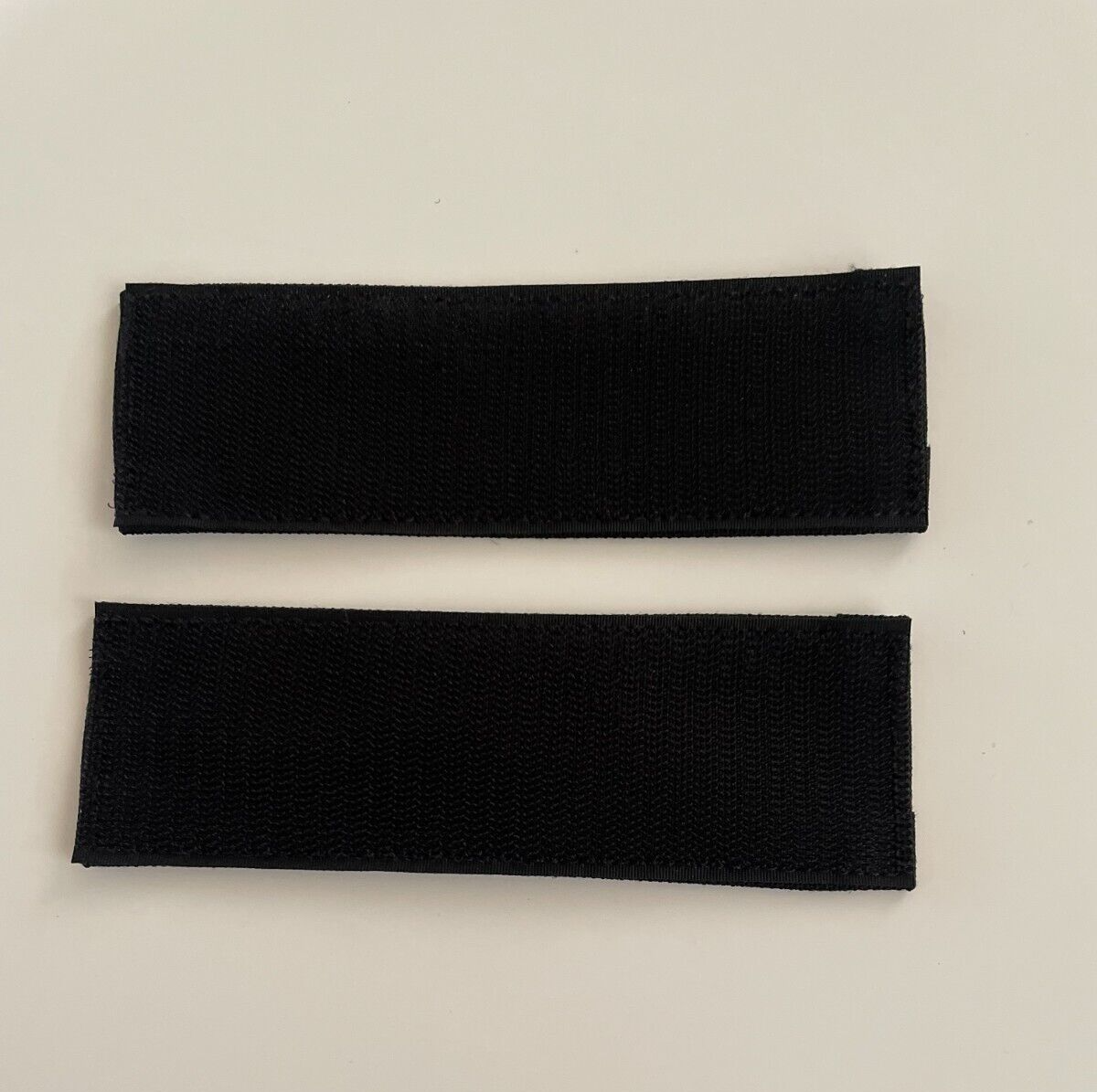POLICE Patch Black Cordura GrayLettering 2 piece Hook Back 6X2 Silk Screen