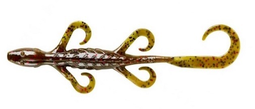 YUM Lizard 6" - Green Pumpkin Purple Flake