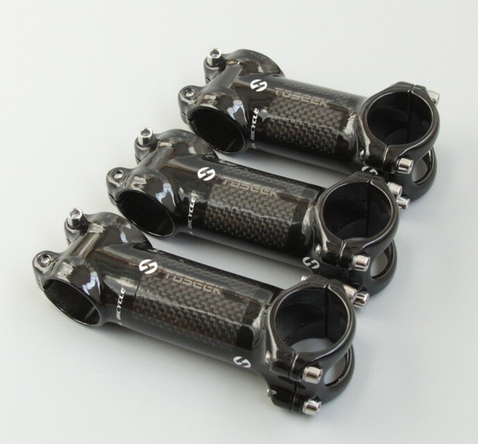 Aluminum Carbon stems 6/17° MTB Road Bike XC Bicycle bar Stem 28.6*31.8*60-120mm